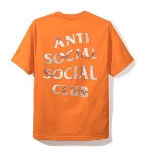 NEW Anti Social Social Club ASSC Storm Orange Tee